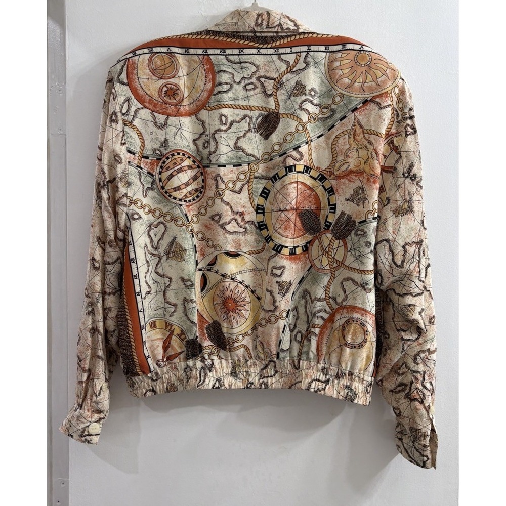 August Silk Multicolor Bomber Jacket - image 3